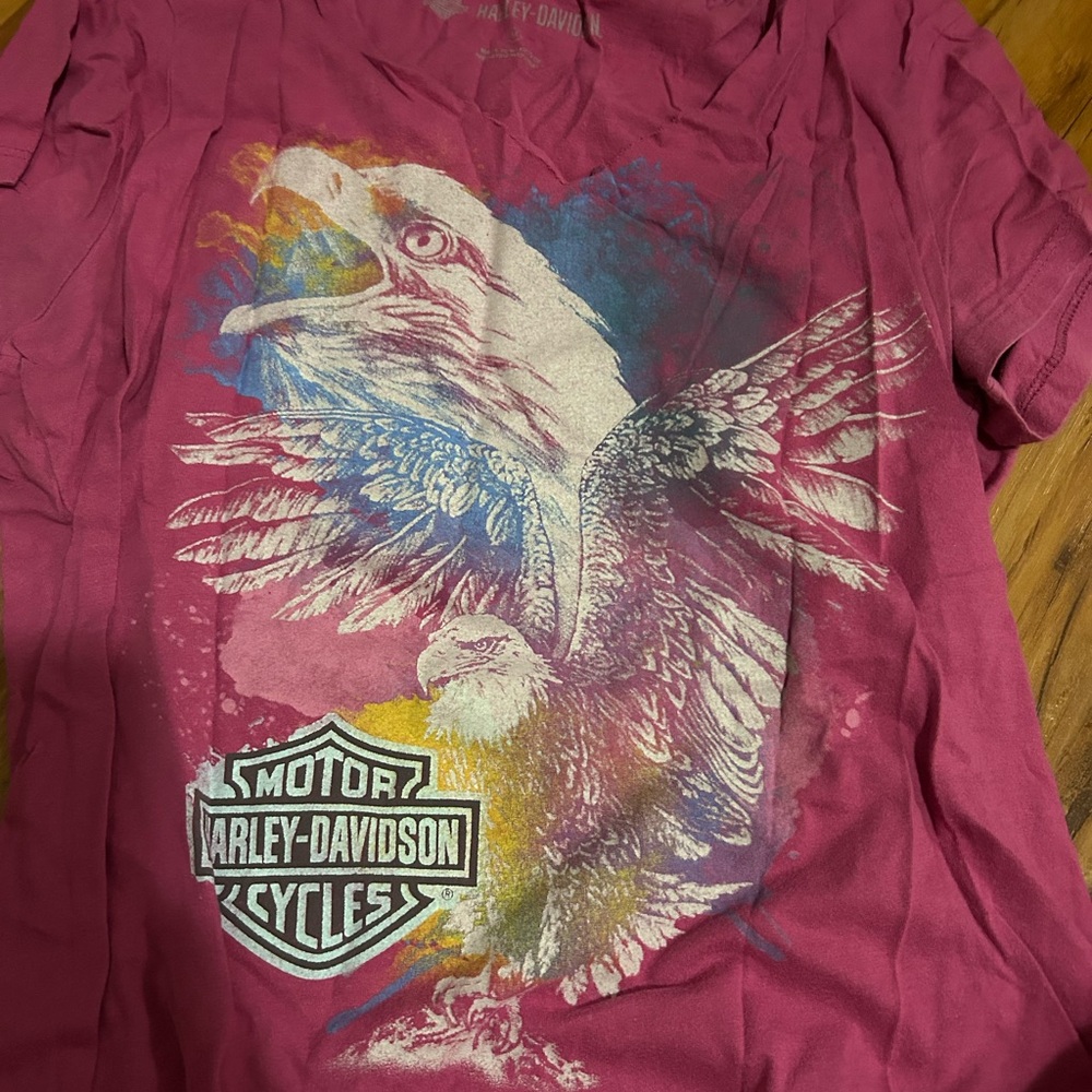Harley-Davidson Fuchsia Eagle Graphic Tee